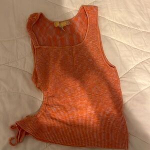 Urban Outfitters Pink and Orange cutout tank